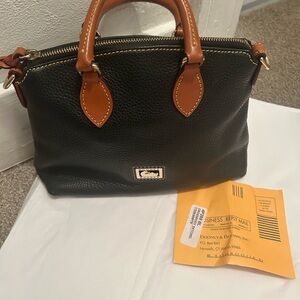 Dooney & Bourke Black and Tan Crossbody bag